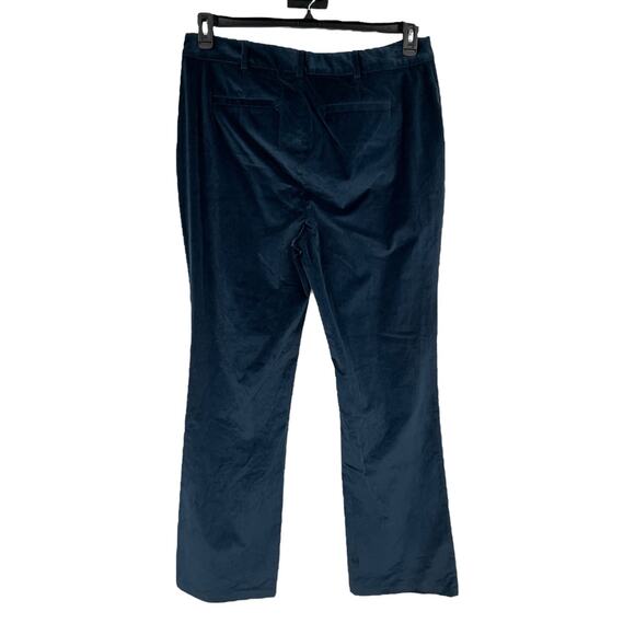 Cinq a Sept Kerry Chenille velvet straight pants blue size 16 - Picture 4 of 8